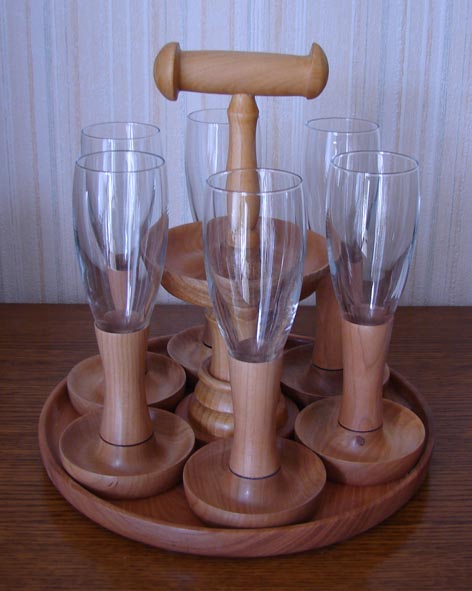 service verre  pied